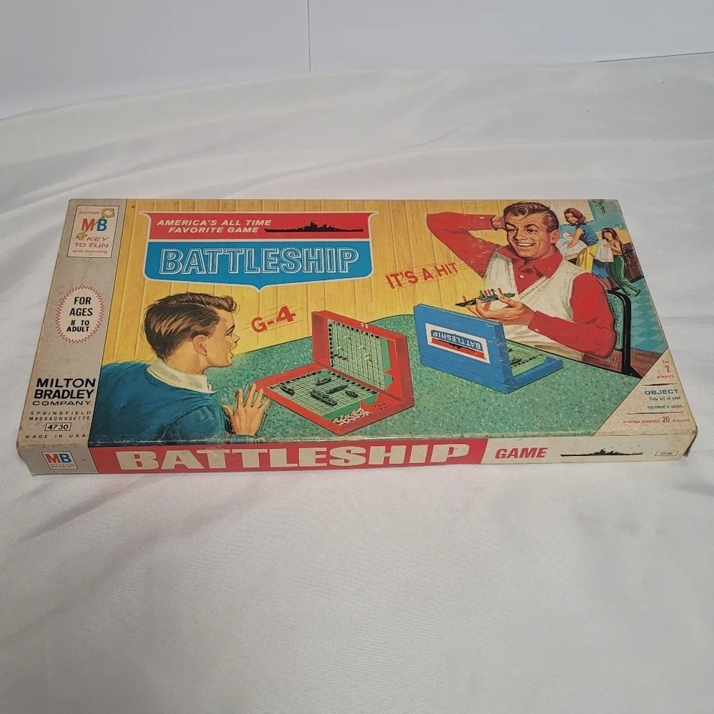 Milton Bradley Original 1st Edition 1967 Battleship Game Complete